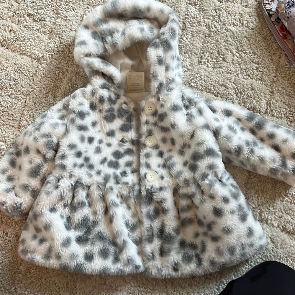 First impressions baby girl jacket. Size 6-9 month.